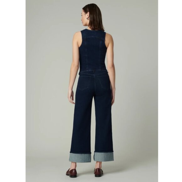 NEW JOE'S The Trixie Denim women Trousers With Wide Cuffs in medium wash 825 7t3 - Picture 10 of 11